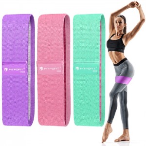 Resistance Bands for Legs and Butt Exercise Bands - Non Slip Elastic Booty Bands, 3 Levels Workout Bands Women Sports Fitness Band for Squat Glute Hip Training